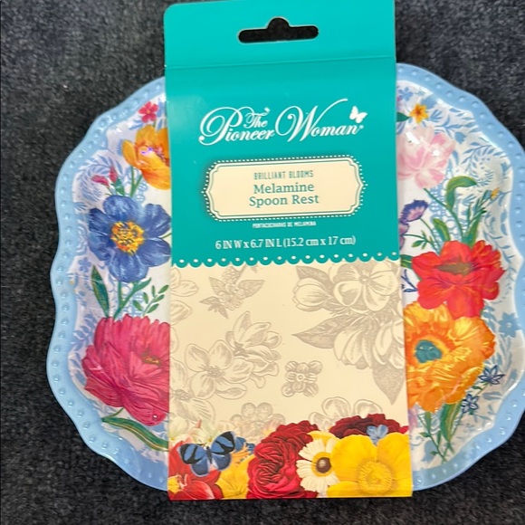 The Pioneer Woman Brilliant Blooms Melamine Spoon Rest - Blue and Multicolor - Picture 2 of 6